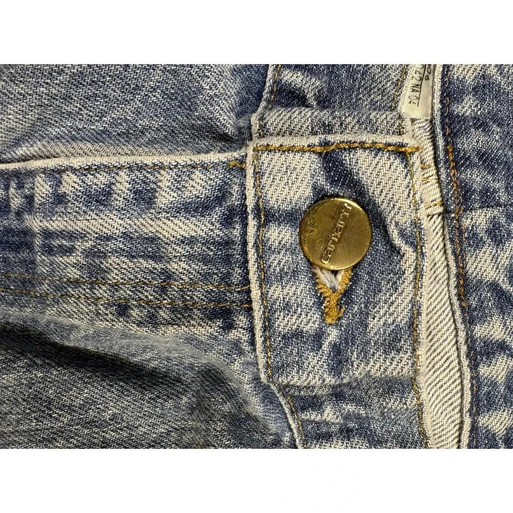 Carhartt B18-DST Jeans Size 40x30 Blue Traditional Fit Denim Workwear Pants